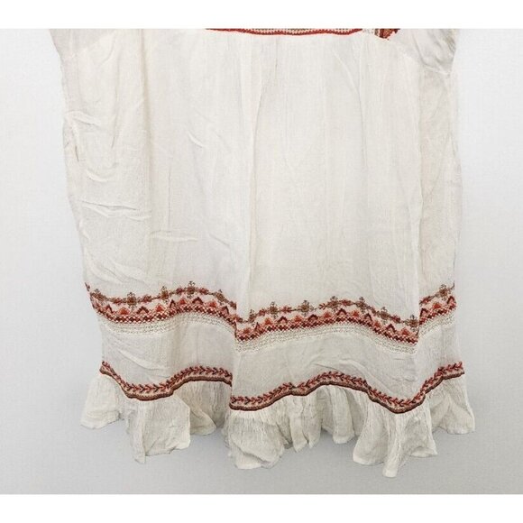 Free People Mini Dress Sunrise Wanderer Boho Tribal Pattern w/ Pockets Small - Picture 5 of 13